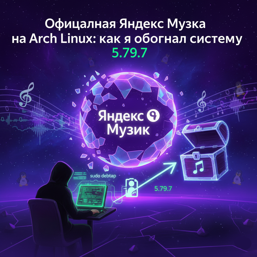 🎵 Официальная Яндекс Музыка на Arch Linux: как я обогнал систему и починил зависимости